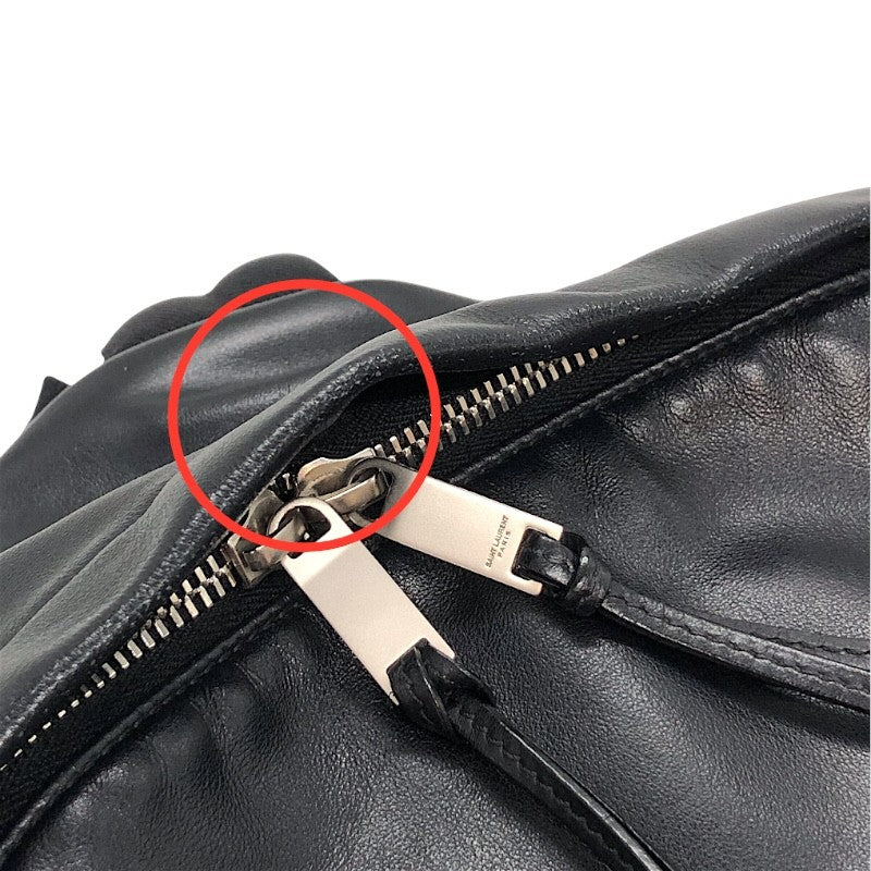 サンローラン SAINT LAURENT シティバックパック リュックサック 534967 ブラック×SV金具 ナイロンキャンバス/レザー メンズ リュック・デイパック