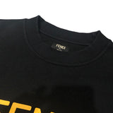 フェンディ FENDI フロックロゴ 長袖スウェットシャツ FY0178 ブラック コットン メンズ スウェット