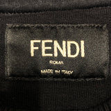 フェンディ FENDI フロックロゴ 長袖スウェットシャツ FY0178 ブラック コットン メンズ スウェット