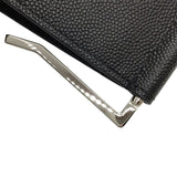 サンローラン SAINT LAURENT マネークリップ ブラック×SV金具 レザー メンズ マネークリップ