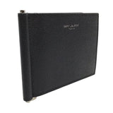 サンローラン SAINT LAURENT マネークリップ ブラック×SV金具 レザー メンズ マネークリップ