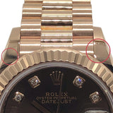 ロレックス ROLEX デイトジャスト28 279175G チョコ×PG K18PG 自動巻き レディース 腕時計
