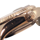 ロレックス ROLEX デイトジャスト28 279175G チョコ×PG K18PG 自動巻き レディース 腕時計