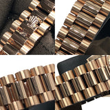 ロレックス ROLEX デイトジャスト28 279175G チョコ×PG K18PG 自動巻き レディース 腕時計