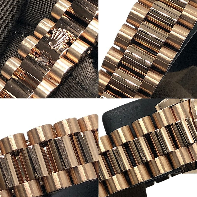 ロレックス ROLEX デイトジャスト28 279175G チョコ×PG K18PG 自動巻き レディース 腕時計