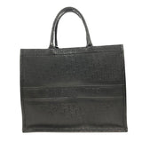 クリスチャン・ディオール Christian Dior ブックトート ラージ ブラック レザー レディース トートバッグ