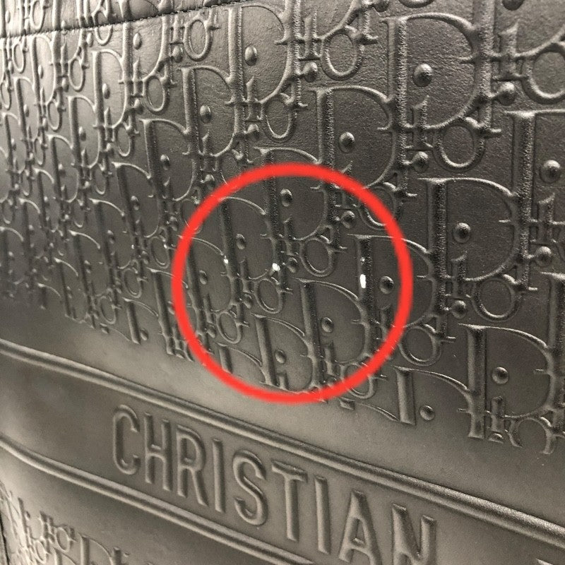 クリスチャン・ディオール Christian Dior ブックトート ラージ ブラック レザー レディース トートバッグ