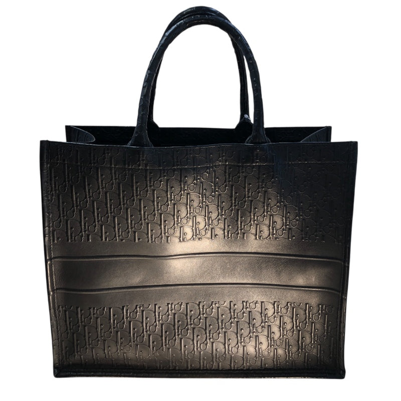 クリスチャン・ディオール Christian Dior ブックトート ラージ ブラック レザー レディース トートバッグ