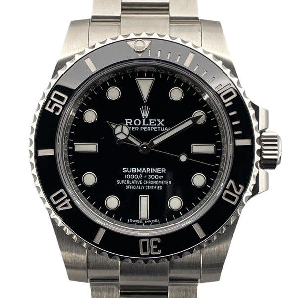 ロレックス ROLEX サブマリーナ ノンデイト 114060 ブラック SS 自動巻き メンズ 腕時計