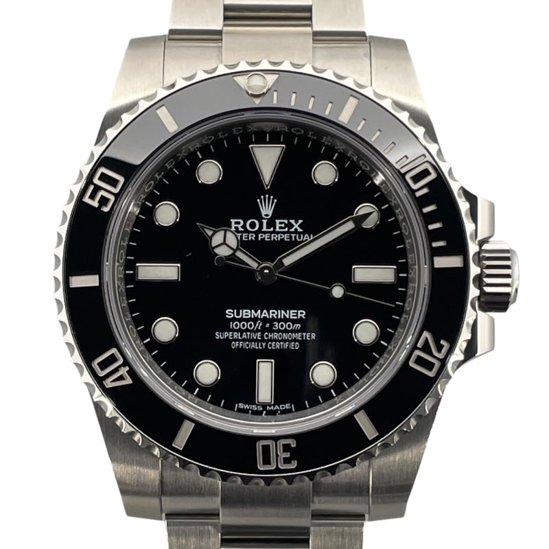 ロレックス ROLEX サブマリーナ ノンデイト 114060 ブラック SS 自動巻き メンズ 腕時計