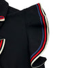 グッチ GUCCI フリルノースリーブジップアップワンピース 467507 ブラック レーヨン レディース ワンピース