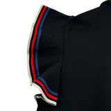 グッチ GUCCI フリルノースリーブジップアップワンピース 467507 ブラック レーヨン レディース ワンピース