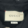 グッチ GUCCI フリルノースリーブジップアップワンピース 467507 ブラック レーヨン レディース ワンピース