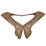 クリスチャン・ルブタン Christian louboutin オープントゥヒールパンプス 1150600 ベージュ レディース パンプス