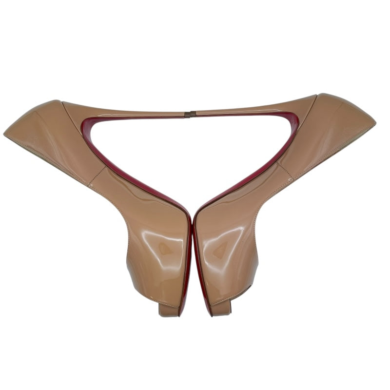 クリスチャン・ルブタン Christian louboutin オープントゥヒールパンプス 1150600 ベージュ レディース パンプス