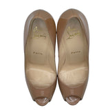 クリスチャン・ルブタン Christian louboutin オープントゥヒールパンプス 1150600 ベージュ レディース パンプス
