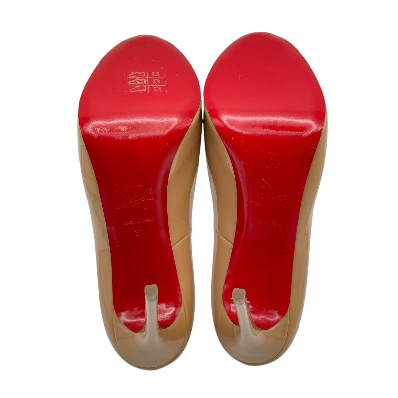 クリスチャン・ルブタン Christian louboutin オープントゥヒールパンプス 1150600 ベージュ レディース パンプス