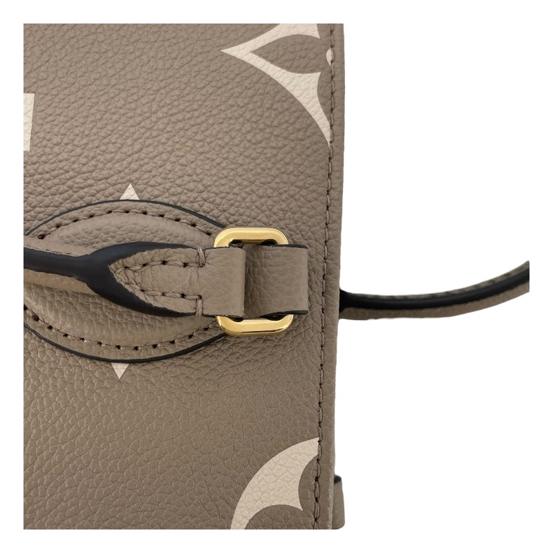 ルイ・ヴィトン LOUIS VUITTON オンザゴーPM M45779 トゥルトレールクレーム モノグラム・バイカラー アンプラント レディース トートバッグ