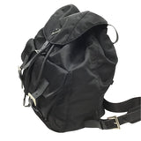 プラダ PRADA ナイロンバックバッグ ブラック×SV金具 ナイロン・レザー ユニセックス リュック・デイパック