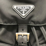 プラダ PRADA ナイロンバックバッグ ブラック×SV金具 ナイロン・レザー ユニセックス リュック・デイパック