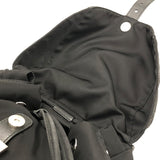 プラダ PRADA ナイロンバックバッグ ブラック×SV金具 ナイロン・レザー ユニセックス リュック・デイパック