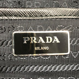 プラダ PRADA ナイロンバックバッグ ブラック×SV金具 ナイロン・レザー ユニセックス リュック・デイパック