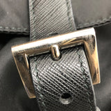 プラダ PRADA ナイロンバックバッグ ブラック×SV金具 ナイロン・レザー ユニセックス リュック・デイパック