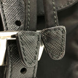 プラダ PRADA ナイロンバックバッグ ブラック×SV金具 ナイロン・レザー ユニセックス リュック・デイパック