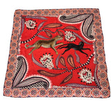 エルメス HERMES カレ65 コーラルレッド系 シルク レディース スカーフ