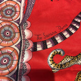 エルメス HERMES カレ65 コーラルレッド系 シルク レディース スカーフ