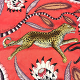 エルメス HERMES カレ65 コーラルレッド系 シルク レディース スカーフ