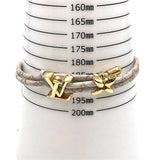 ルイ・ヴィトン LOUIS VUITTON ブレスレット･LVブルーム ホワイト×GD金具 メタル アクセサリー