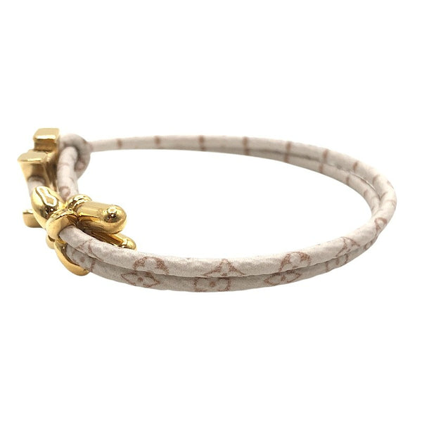 ルイ・ヴィトン LOUIS VUITTON ブレスレット･LVブルーム ホワイト×GD金具 メタル アクセサリー