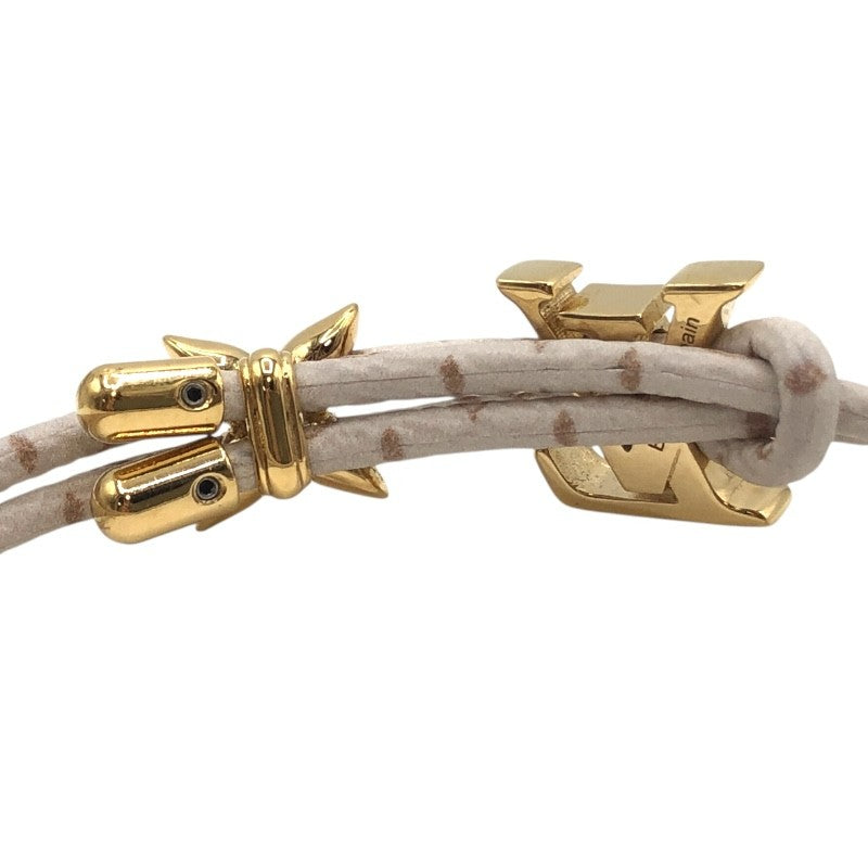 ルイ・ヴィトン LOUIS VUITTON ブレスレット･LVブルーム ホワイト×GD金具 メタル アクセサリー