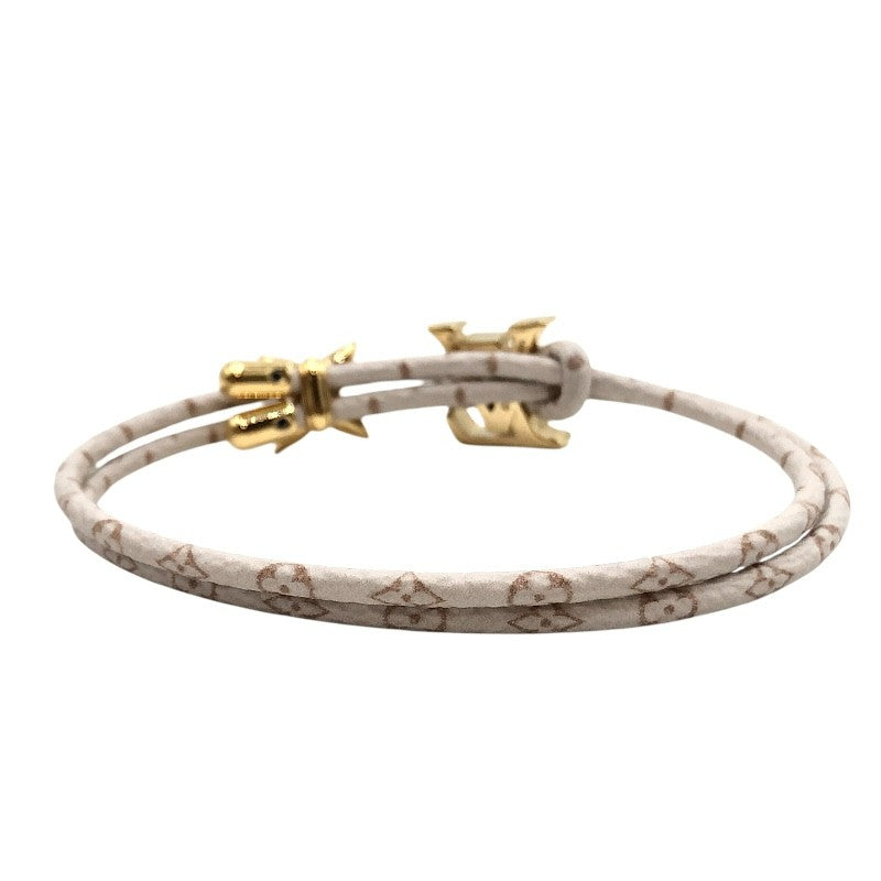 ルイ・ヴィトン LOUIS VUITTON ブレスレット･LVブルーム ホワイト×GD金具 メタル アクセサリー