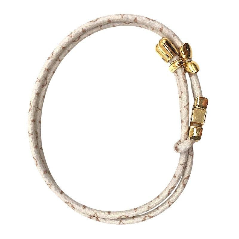 ルイ・ヴィトン LOUIS VUITTON ブレスレット･LVブルーム ホワイト×GD金具 メタル アクセサリー