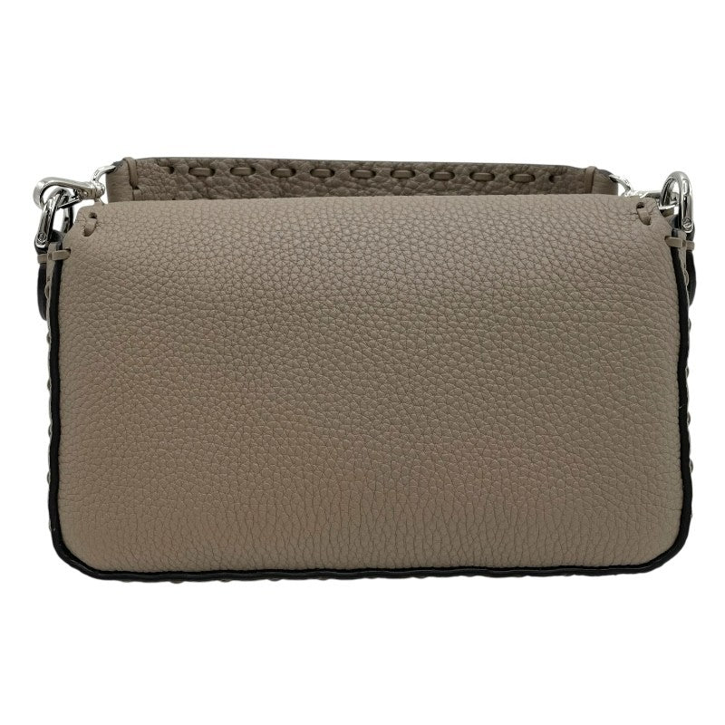 フェンディ FENDI セレリア　バケットミニ 8BS017 グレー×SV金具 レザー レザー レディース ショルダーバッグ