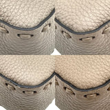 フェンディ FENDI セレリア　バケットミニ 8BS017 グレー×SV金具 レザー レザー レディース ショルダーバッグ