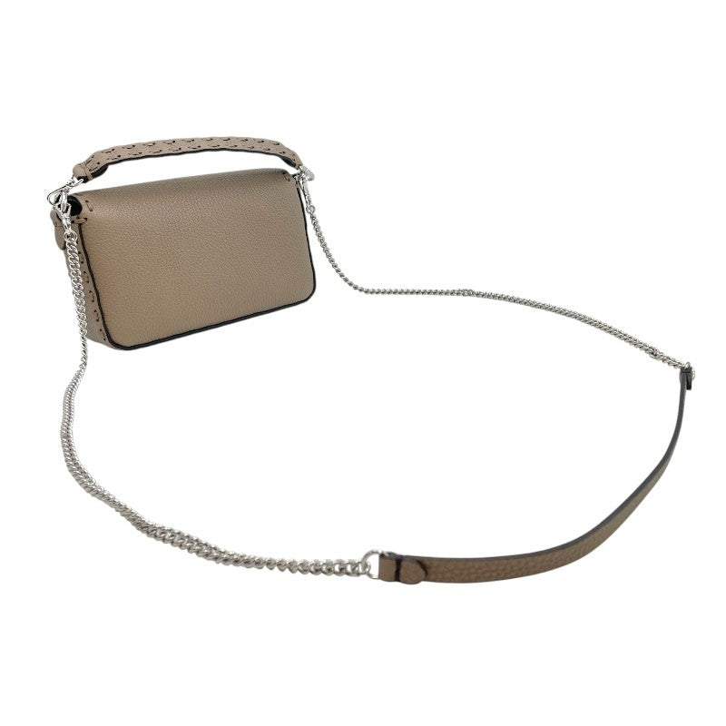 フェンディ FENDI セレリア　バケットミニ 8BS017 グレー×SV金具 レザー レザー レディース ショルダーバッグ