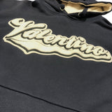 ヴァレンティノ VALENTINO フロントロゴワッペン プルオーバーパーカー 1V3MF22W8Q6 ネイビー コットン メンズ パーカー