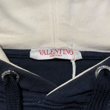 ヴァレンティノ VALENTINO フロントロゴワッペン プルオーバーパーカー 1V3MF22W8Q6 ネイビー コットン メンズ パーカー