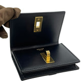 セリーヌ CELINE カードケース　16セーズ 10M473 ブラック×GD金具 カーフ ユニセックス カードケース