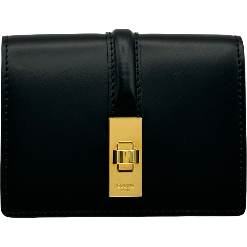 セリーヌ CELINE カードケース 16セーズ 10M473 ブラック ゴールド金具