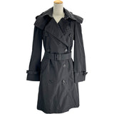 バーバリー BURBERRY フーデッドナイロントレンチコート 4062461 ブラック ポリエステル レディース トレンチコート