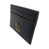 ビーカードケース 523685 ブラック×GD金具 レザー ユニセックス カードケース