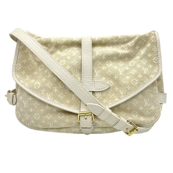 ルイ・ヴィトン LOUIS VUITTON ソミュール30 M95314 アイボリー×GD金具