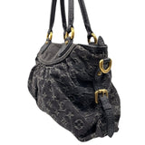 ルイ・ヴィトン LOUIS VUITTON ネオカヴィ MM M95351 ブラック×GD金具 モノグラムデニム レディース ハンドバッグ