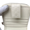 グッチ GUCCI マイクログッチシマ ラウンド財布 449395 アイボリー レザー レディース 二つ折り財布