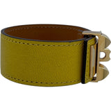 エルメス HERMES コリエ・ド・シアン24 B刻 ジョーヌナプル GD金具 シェーブルシャムキラ レディース バングル