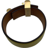 エルメス HERMES コリエ・ド・シアン24 B刻 ジョーヌナプル GD金具 シェーブルシャムキラ レディース バングル